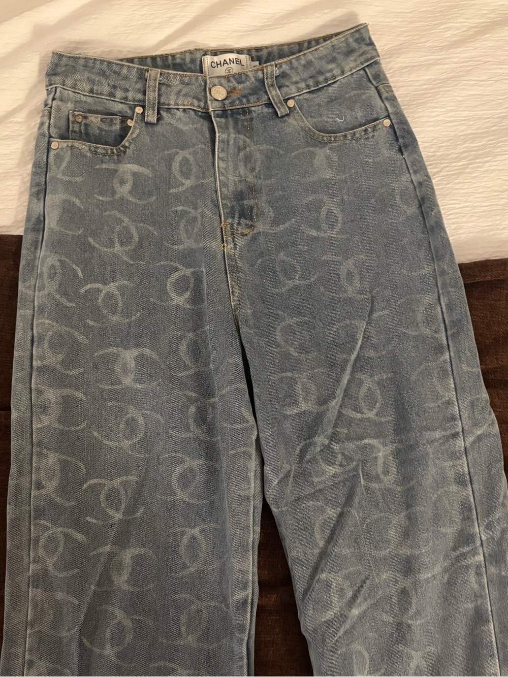 CC Blue Denim Straight Jeans